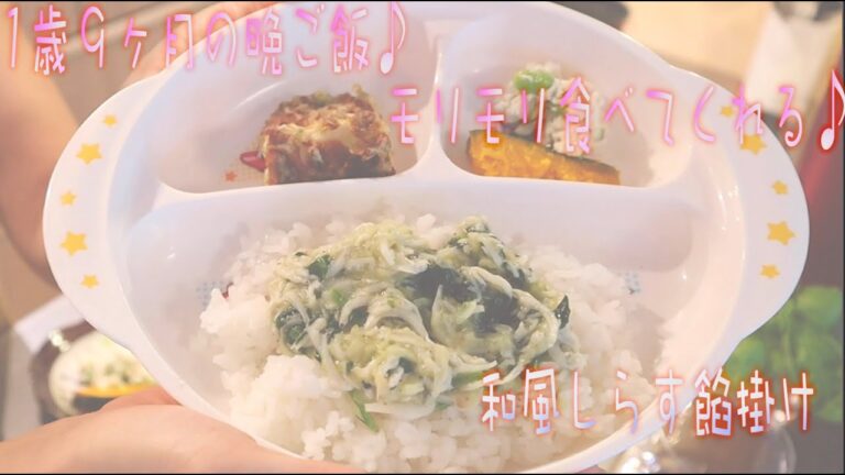 【こどもご飯】1歳９ヶ月の大好物♡お野菜もお魚も一気に取れる和風しらすあんかけ♡