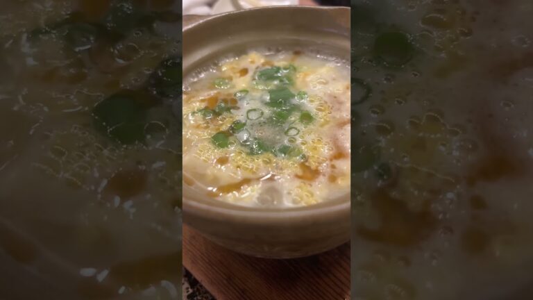 熱々の鳥雑炊🥣