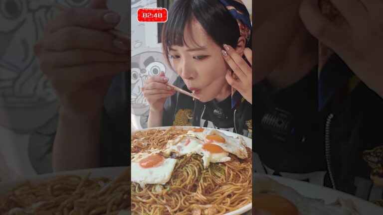 【大食い】焼きそばのチャレンジメニューの新たな王を目指してきた【Tanuki 狸たぬき66】#먹방 #mukbang