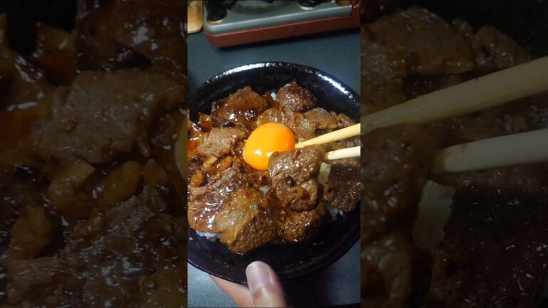 半額国産牛の焼肉丼が美味すぎた #飯テロ #shorts