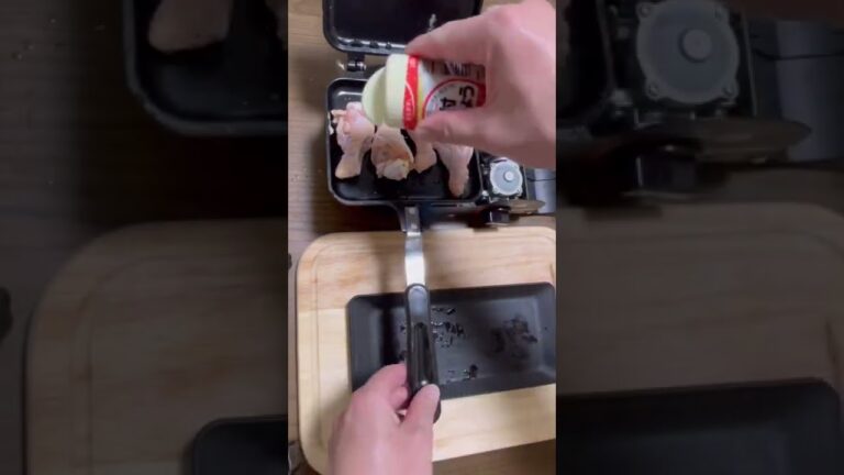 ホットサンドメーカーで作る手羽元焼き