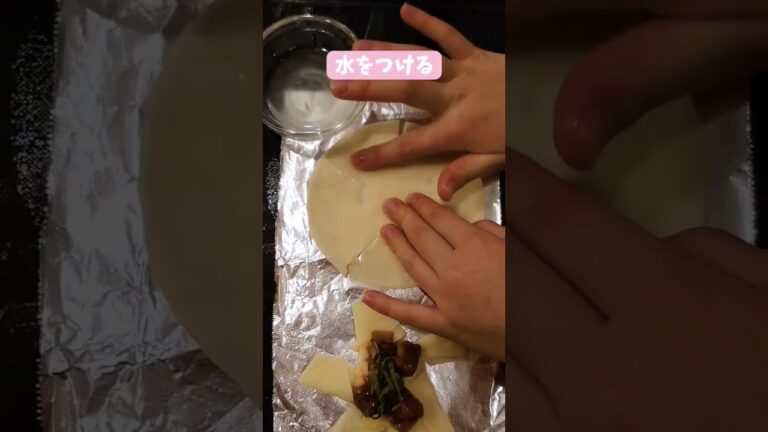 【餃子の皮で星のピザ】あるものを使って、均等に星形が作れよ☆星じゃなくてもおっけ！ただ焼いている時はしっかり見ないと…？？ #親子向け #簡単料理 #食育 #時短レシピ #餃子の皮