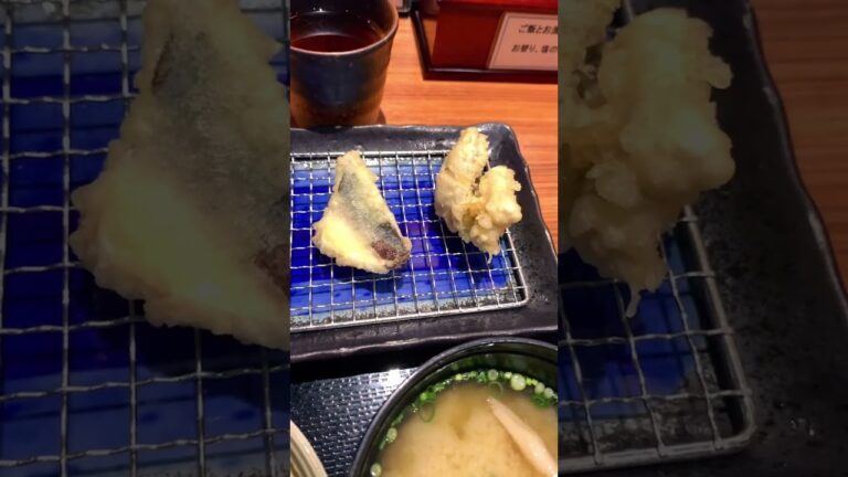 青魚と白身魚の天ぷら