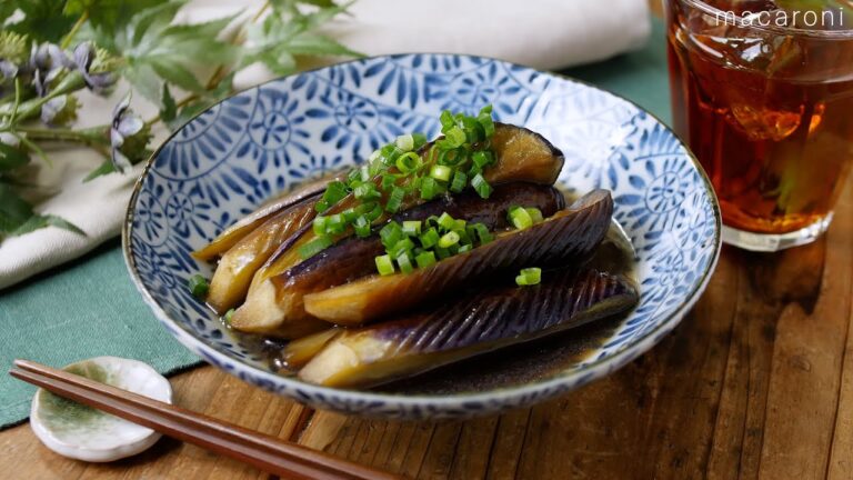 【なすの煮浸し】ポン酢でさっぱり！フライパンひとつで手早く作れる♪