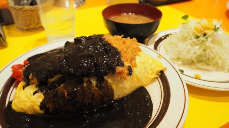 デカ盛！カツカレー＆オムライスで満腹！『オムカツカレー大盛』人気の定食屋！【キッチンABC】東京・池袋