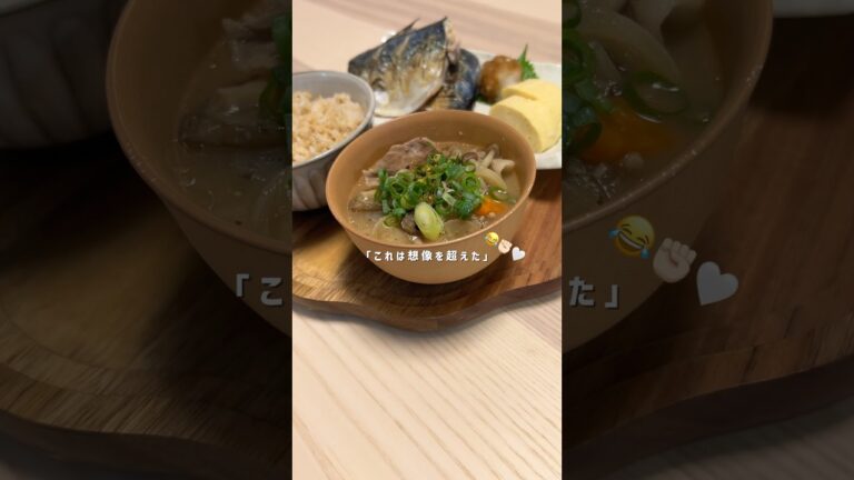 重ねて煮るだけ！旨み爆発な豚汁🥢#ヘルシーレシピ#時短レシピ#簡単レシピ#豚汁#重ね煮