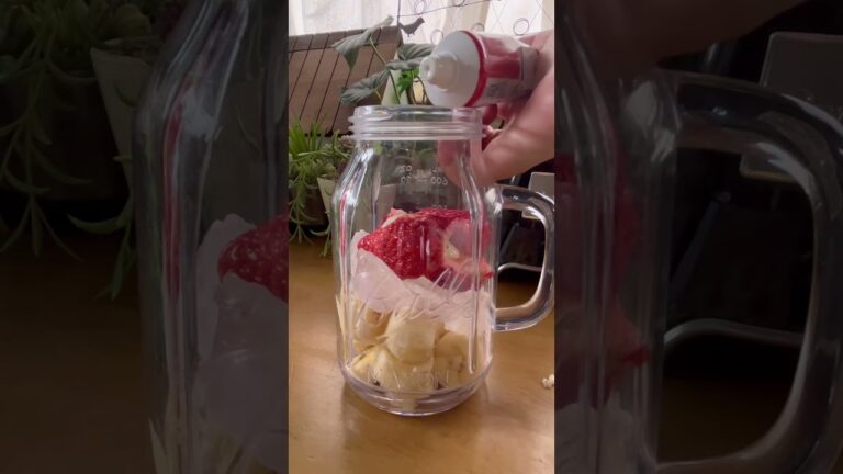 バナナストロベリースムージー　#shorts#ショート#shortsyoutube