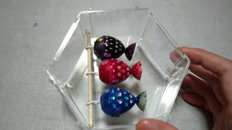 卵の殻で作る　こいのぼり完成～Make with egg shells part6