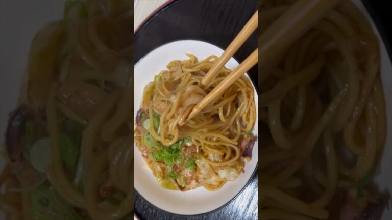 イカ焼きそばつくって晩酌した！