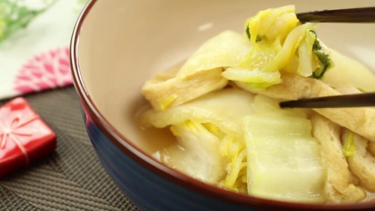 白菜と油あげ煮