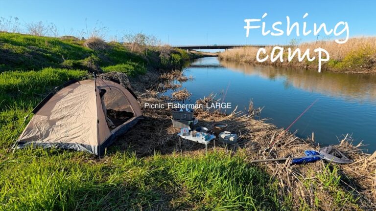 庭池にアイドル誕生！釣った魚を庭池で飼う　絶品キャンプ飯