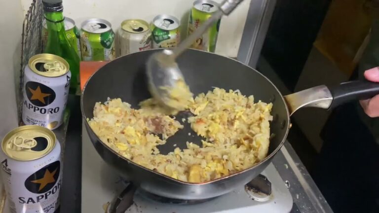 2021年1月24日　みつば梅梅シラスチャーハンを作る