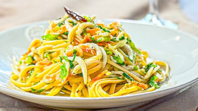 桜海老とシラス、九条ネギのペペロンチーノ【アーリオオーリオエペペロンチーノ】