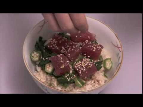 薬膳料理　まぐろとほうれん草・おくらの元気印のねばねばどんぶり｜彩食百膳