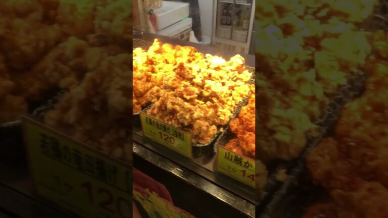 高知  ひろめの市場でステーキ、若鶏の竜田揚げ　松岡精肉店　#高知  #shorts