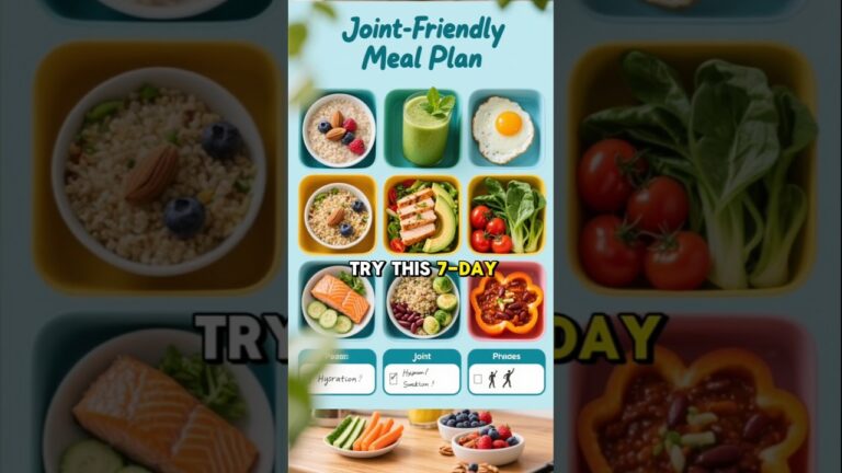 7-Day Meal Plan for Healthy Joints & Flexibility 🦵✨ | Anti-Inflammatory Foods