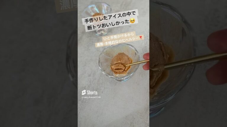 【麹でスイーツ】濃厚♡最高♡きなこの甘酒アイス🍨#甘酒 #アイスクリーム #手作りアイス #こどものおやつ