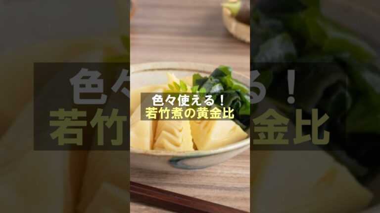 【若竹煮 黄金比】色々使える！若竹煮の黄金比