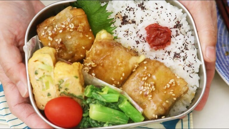 【節約弁当】鬼リピしている絶品おかず！厚揚げの肉巻き弁当bento#1017