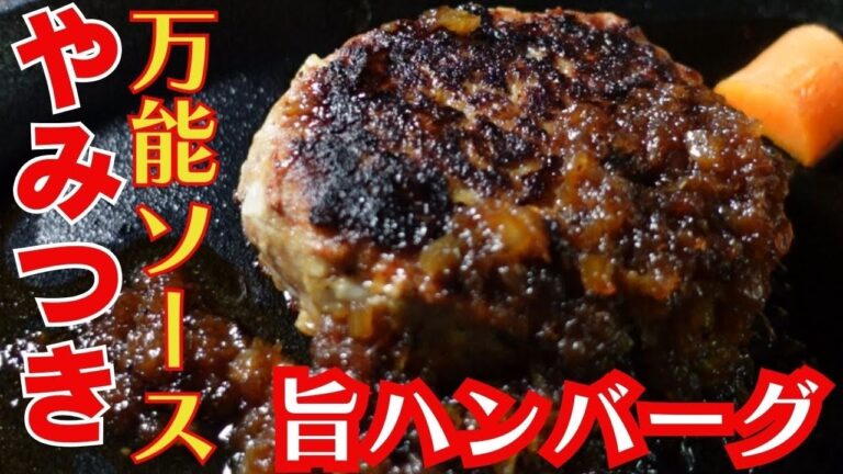 永久保存版！【プロが教える】肉汁飛び出す！柔らかジューシーなハンバーグの焼き方と極旨万能ソースの作り方を教えます！