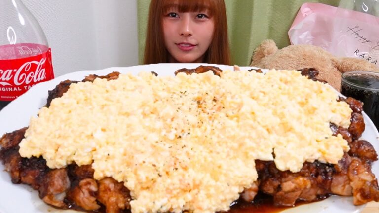 【大食い】鶏肉2k卵20個使ったてりたま
