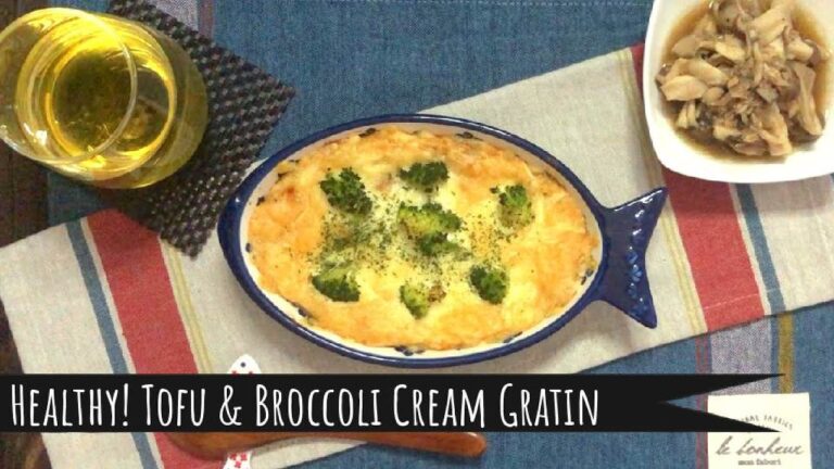 【ヘルシーでおいしい！】 超カンタン！ブロッコリーの豆腐クリームグラタン / [Easy Lazy Recipe] Healthy! Tofu & Broccoli Cream Gratin