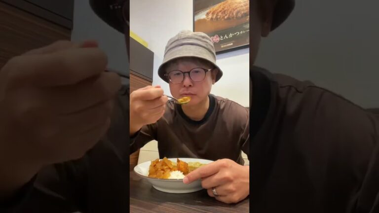 ココイチの海の幸カレーにプラス牡蠣フライ2個でプチ海の幸度アップ！#shorts