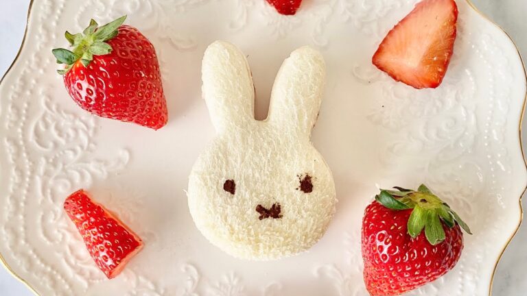 超簡単！ミッフィーフルーツサンドの作り方♡【おうちスイーツ】