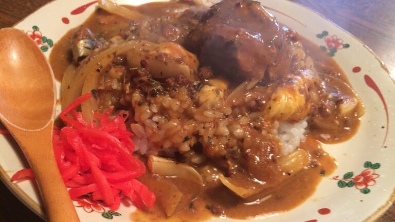 「ニンニクサバカレー」作り方