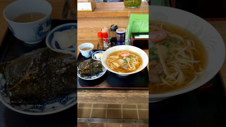 【金沢ラーメン】加登長 寺町店　和風らーめん おにぎり #ramen #라면 #movie #拉面 #noodle
