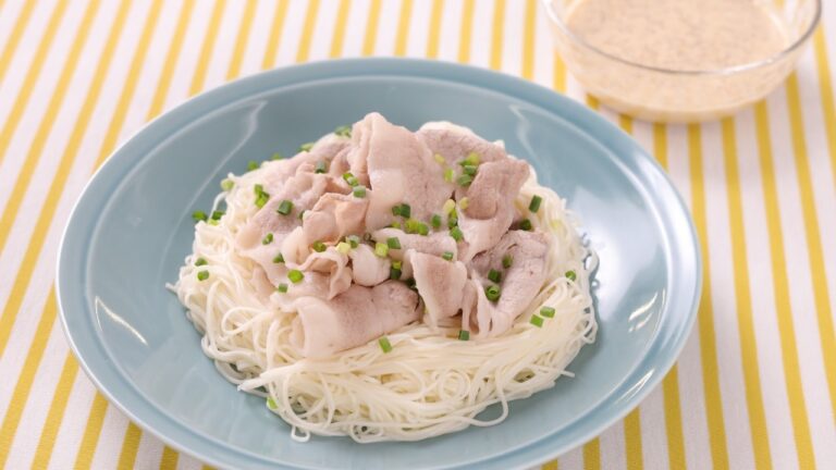 豚しゃぶごまだれそうめん