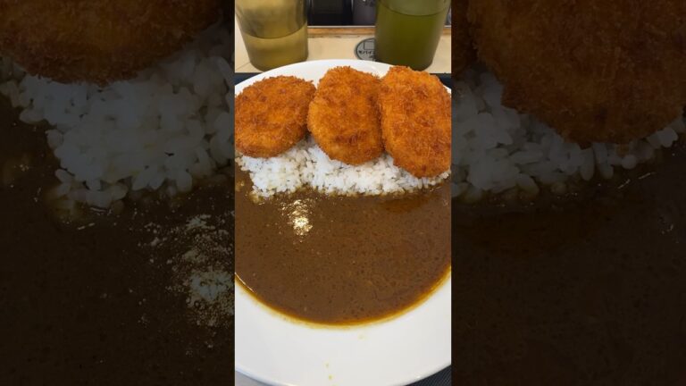 【松のや】コロッケカレー！カレーが結構スパイシーでコロッケに合う！#コロッケ #カレー