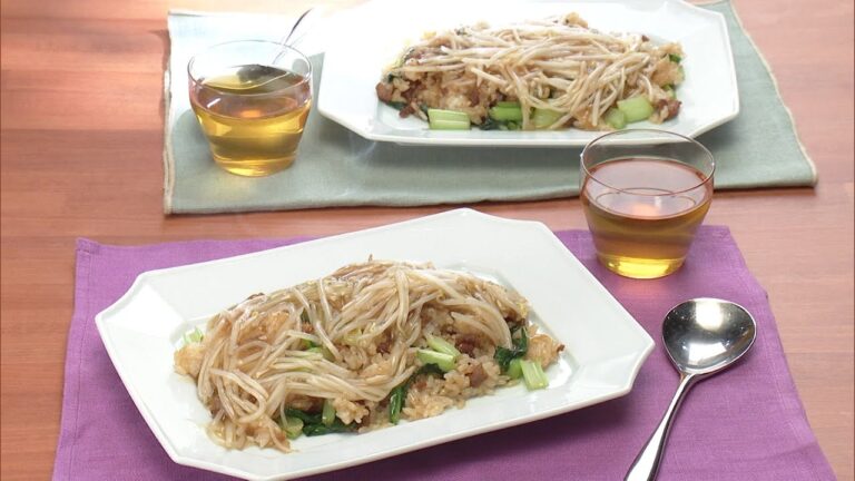 【3分クッキング公式】豚こまと小松菜のもやしあんかけチャーハン