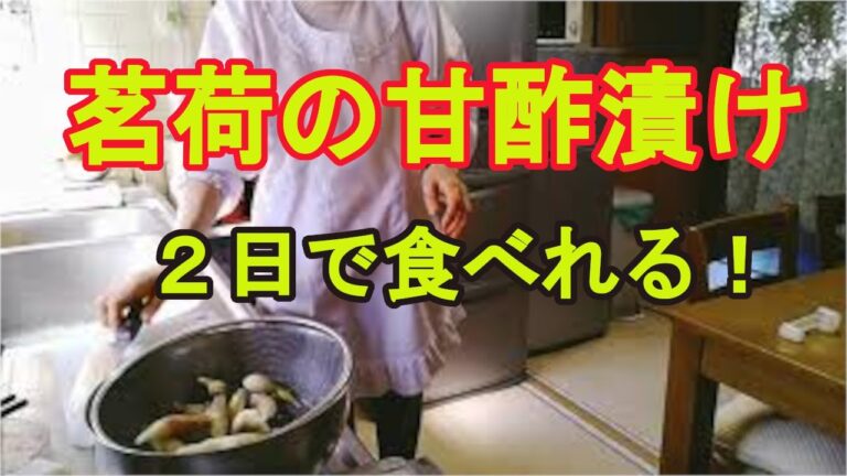 【みょうがの甘酢漬け】2日目から食べれる簡単甘酢漬け！