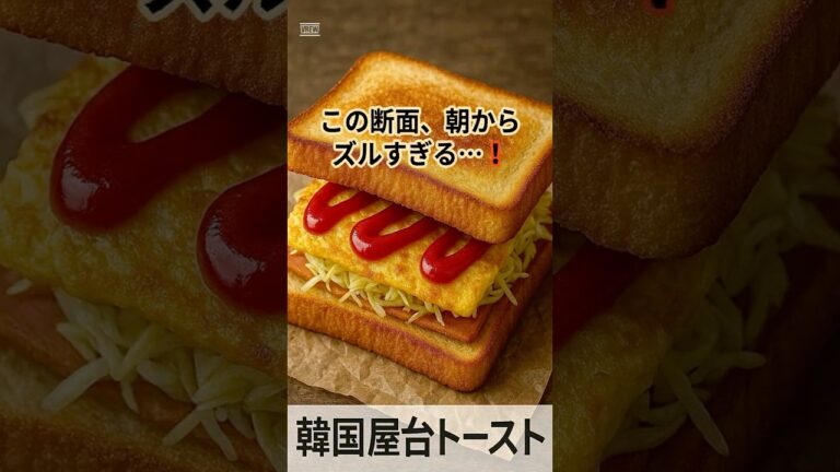 朝からこれはズルい…韓国式ストリートトースト