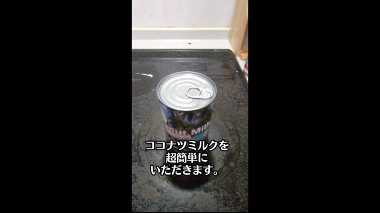 ココナッツミルクのもっとも簡単な飲み方紹介します。2023年1月10日