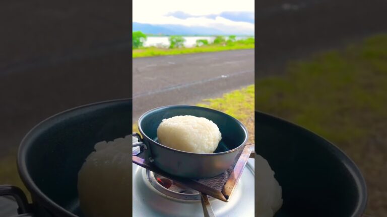 桜香る焼きおにだし茶漬け🌸Ochazuke  #キャンプ飯 #簡単レシピ #camping #車中泊