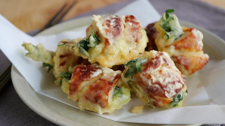 【10分で1品! 竹輪大葉の揚げ焼き】冷めてもめっちゃうまい♡Fried Chikuwa with Shiso Leaves