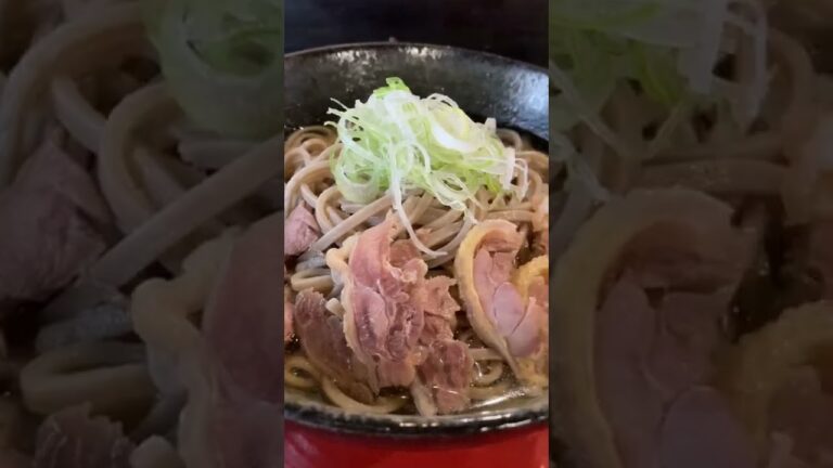 肉そば まるり | 冷たい肉そば | 蕎麦 からあげ丼 #山形グルメ