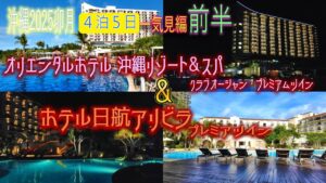 【沖縄旅行】4泊5日 一気見編 前半😎『オリエンタルホテル沖縄リゾート＆スパ』『ホテル日航アリビラ』滞在記😊リゾートホテル満喫🤩勿論スイーツも抜かり無し😘