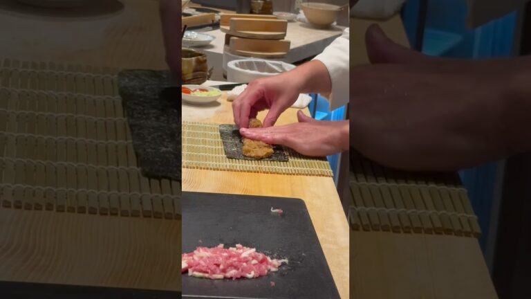 高級まぐろを使ったとろたく　鮨はなやま　#名古屋グルメ #food #鮨　#shorts