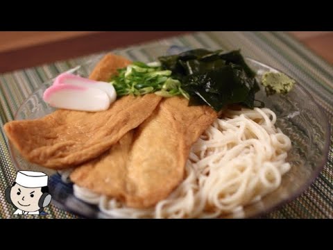 冷やしきつね氷見うどん♪　Cold Kitsune Himi Udon♪