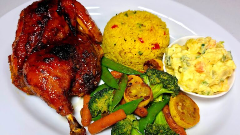 Orange glazed chicken dinner | recipe | perfect for mother's day