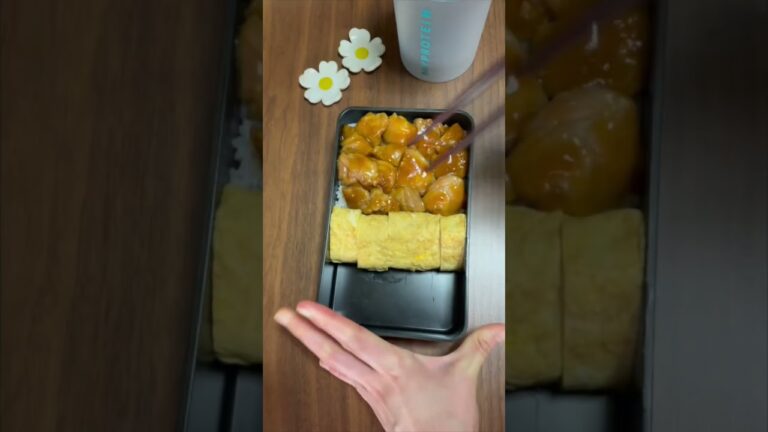 【体型キープのためのお弁当】【だし巻き卵・焼き鳥重】 #お弁当記録 #お弁当詰め方 #旦那さん弁当 #ダイエット #高タンパク