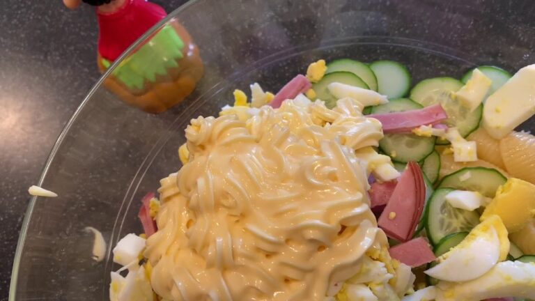 リンゴとハムのハワイアンマカロニサラダhow to make  macaroni salad