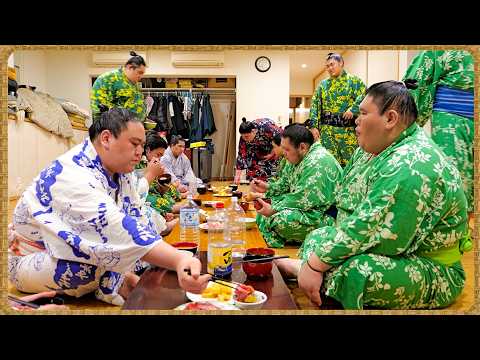 【相撲飯】筍の天ぷら・筑前煮・マグロの刺身 ／ 🍚『ちゃんこ番：許田・恵雅・厚雅』