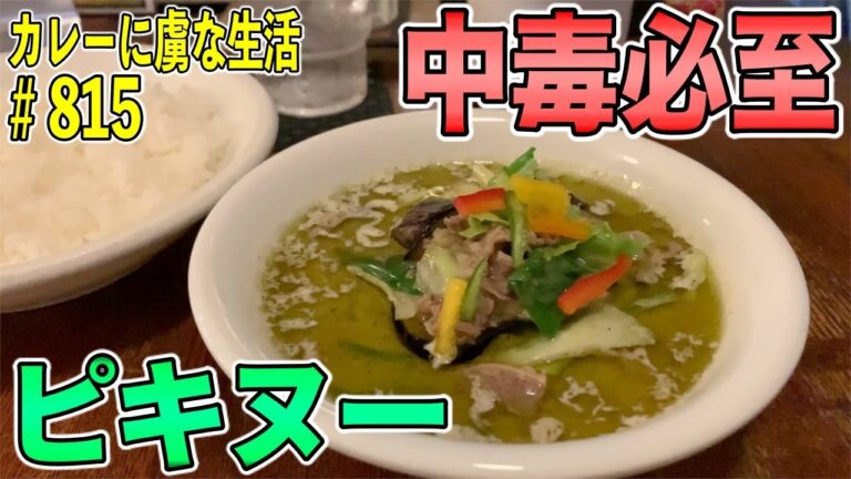 カレー百名店！中毒必至の人気のタイカレーのお店！定番カレーからオリジナルカレーまで！！一線を画した【駒沢大学】ピキヌーさんのカレーに歓喜！【くわちゃんねる】カレーに虜な生活＃815
