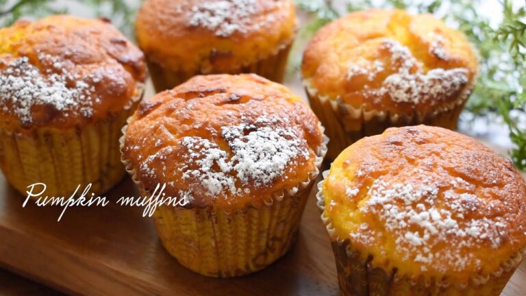 【おからパウダー】かぼちゃマフィン！ pumpkin muffins【小麦粉・乳製品不使用】