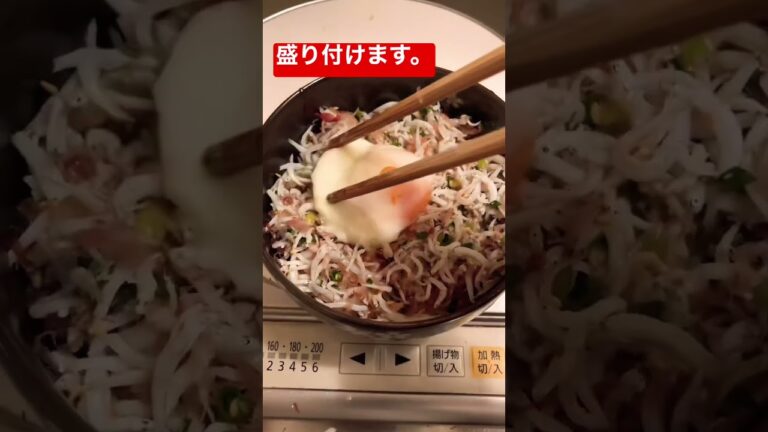 【ズボラ料理】しらす丼