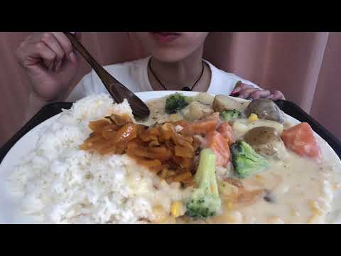シチューライス＋福神漬け　Stew and Rice